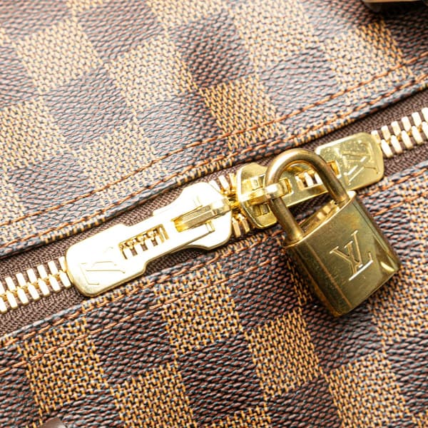 Pre-owned Louis Vuitton Damier Ebene Keepall 50 Brown