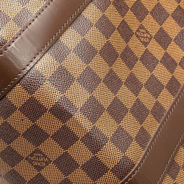 Pre-owned Louis Vuitton Damier Ebene Keepall 50 Brown