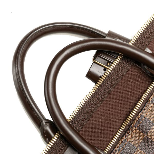 Pre-owned Louis Vuitton Damier Ebene Keepall 50 Brown