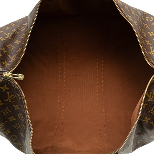 Pre-owned Louis Vuitton Monogram Keepall 55 Brown
