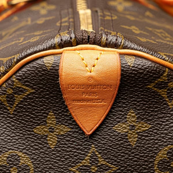 Pre-owned Louis Vuitton Monogram Keepall 55 Brown