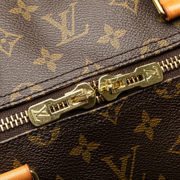 Pre-owned Louis Vuitton Monogram Keepall 55 Brown