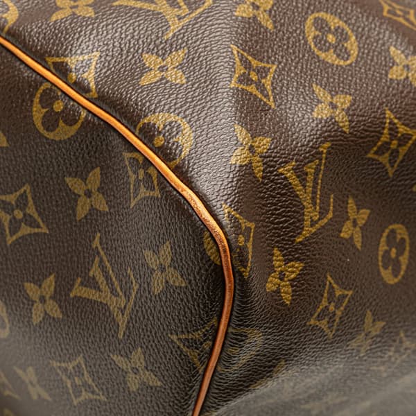 Pre-owned Louis Vuitton Monogram Keepall 55 Brown
