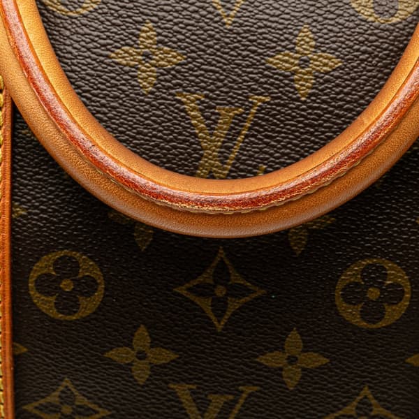 Pre-owned Louis Vuitton Monogram Keepall 55 Brown