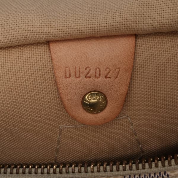 Pre-owned Louis Vuitton Damier Azur Speedy 30 White