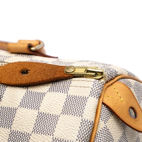 Pre-owned Louis Vuitton Damier Azur Speedy 30 White