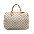 Miniatyrbild 1 av 9: Pre-owned Louis Vuitton Damier Azur Speedy 30 White