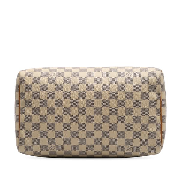 Pre-owned Louis Vuitton Damier Azur Speedy 30 White