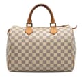 Miniatyrbild 1 av 8: Pre-owned Louis Vuitton Damier Azur Speedy 30 White