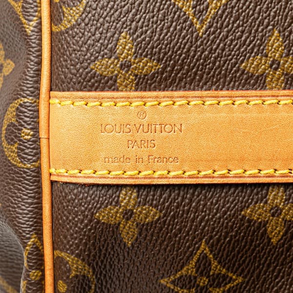 Pre-owned Louis Vuitton Monogram Keepall Bandouliere 55 Brown