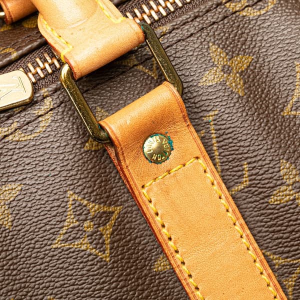 Pre-owned Louis Vuitton Monogram Keepall Bandouliere 55 Brown