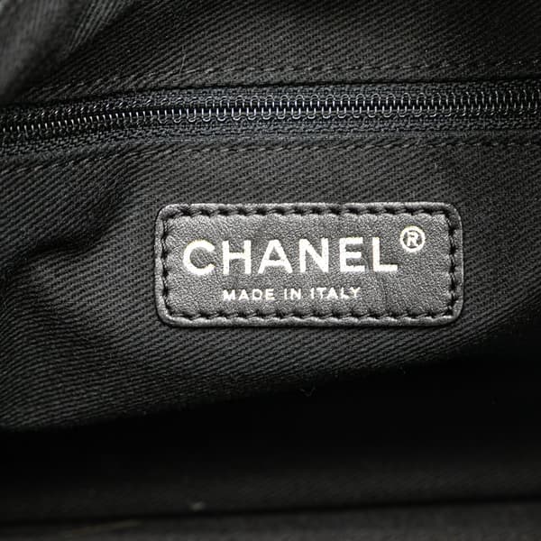 Pre-owned Chanel Canvas Baby Animals Diaper Bag Black