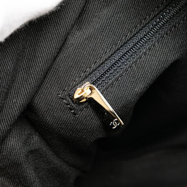 Pre-owned Chanel Canvas Baby Animals Diaper Bag Black
