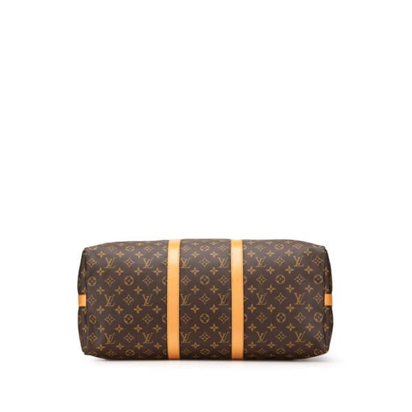 Pre-owned Louis Vuitton Monogram Keepall Bandouliere 50 Brown
