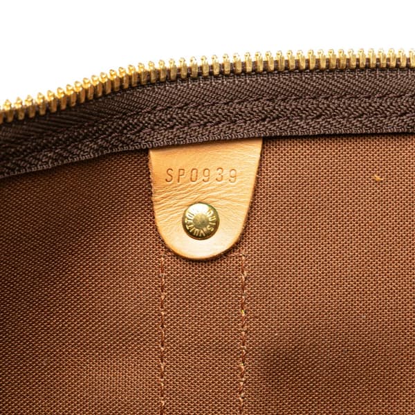 Pre-owned Louis Vuitton Monogram Keepall Bandouliere 50 Brown