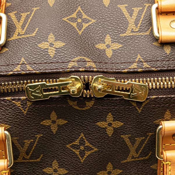 Pre-owned Louis Vuitton Monogram Keepall Bandouliere 50 Brown