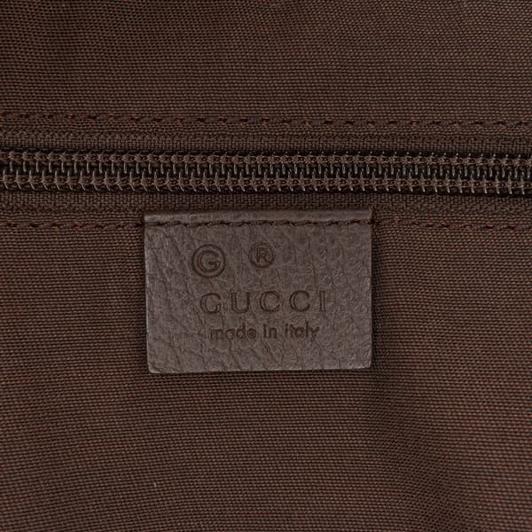 Pre-owned Gucci XL GG Crystal Travel Bag Brown