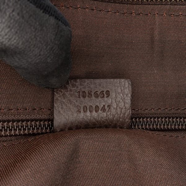 Pre-owned Gucci XL GG Crystal Travel Bag Brown