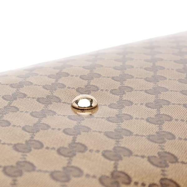 Pre-owned Gucci XL GG Crystal Travel Bag Brown