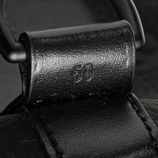 Pre-owned Louis Vuitton Monogram Taurillon Keepall Bandouliere 50 Black