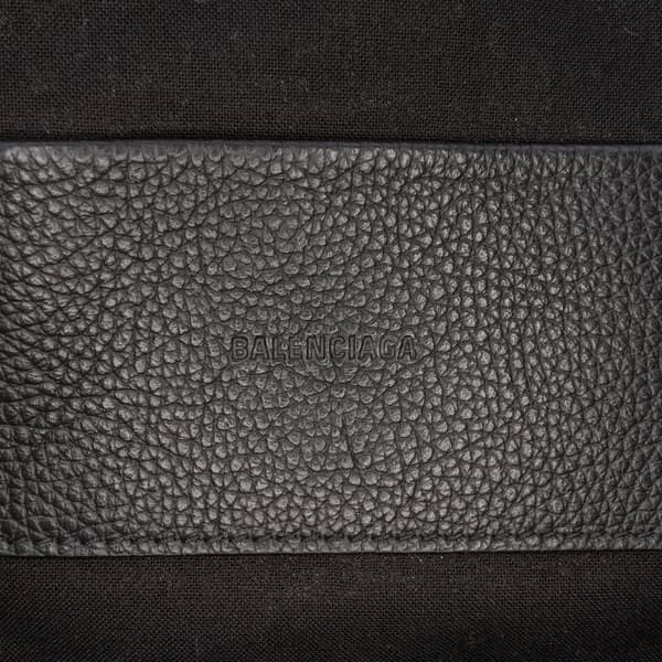 Pre-owned Balenciaga Leather Hourglass Carryall Travel Bag Black