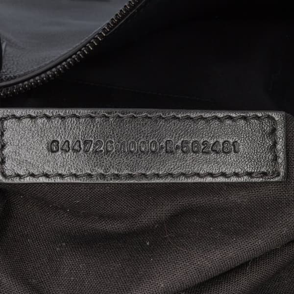 Pre-owned Balenciaga Leather Hourglass Carryall Travel Bag Black