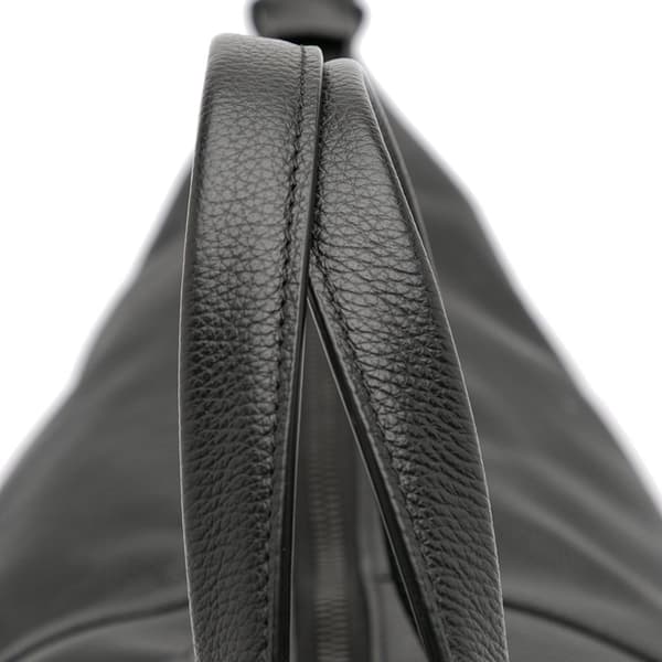 Pre-owned Balenciaga Leather Hourglass Carryall Travel Bag Black