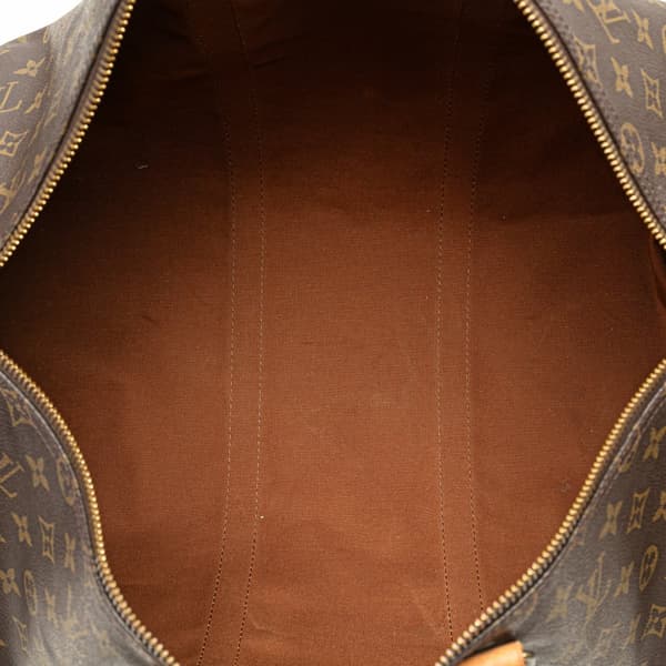 Pre-owned Louis Vuitton Monogram Keepall 50 Brown