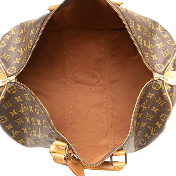 Pre-owned Louis Vuitton Monogram Keepall 50 Brown