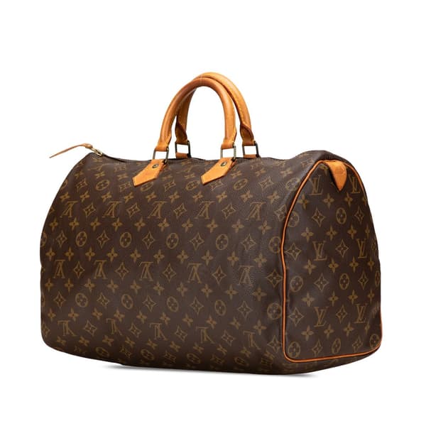Pre-owned Louis Vuitton Monogram Speedy 40 Brown