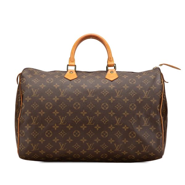 Pre-owned Louis Vuitton Monogram Speedy 40 Brown