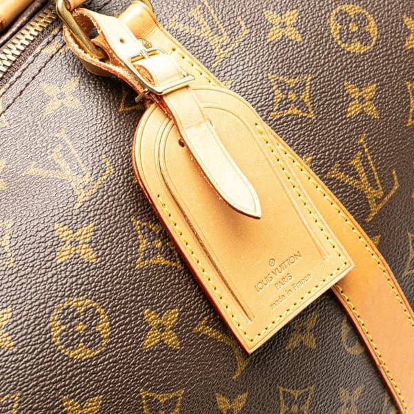 Pre-owned Louis Vuitton Monogram Keepall 50 Brown