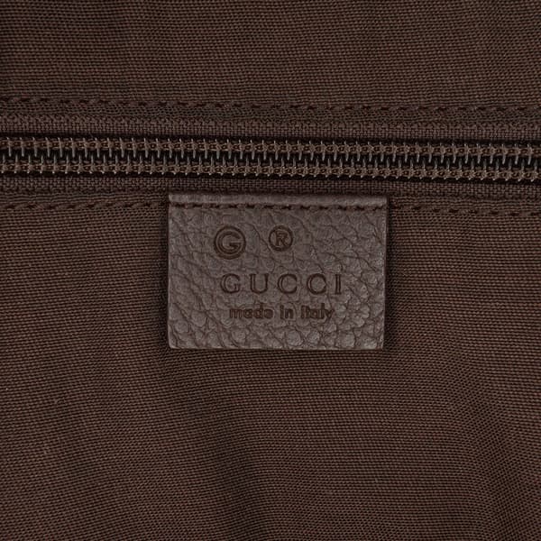 Pre-owned Gucci XL GG Crystal Travel Bag Brown