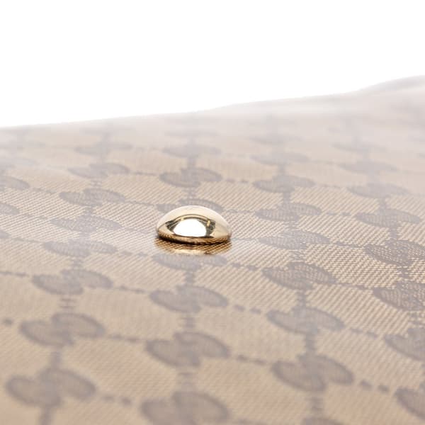 Pre-owned Gucci XL GG Crystal Travel Bag Brown