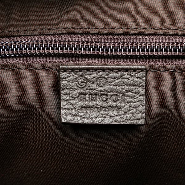 Pre-owned Gucci XL GG Nylon Travel Bag Brown