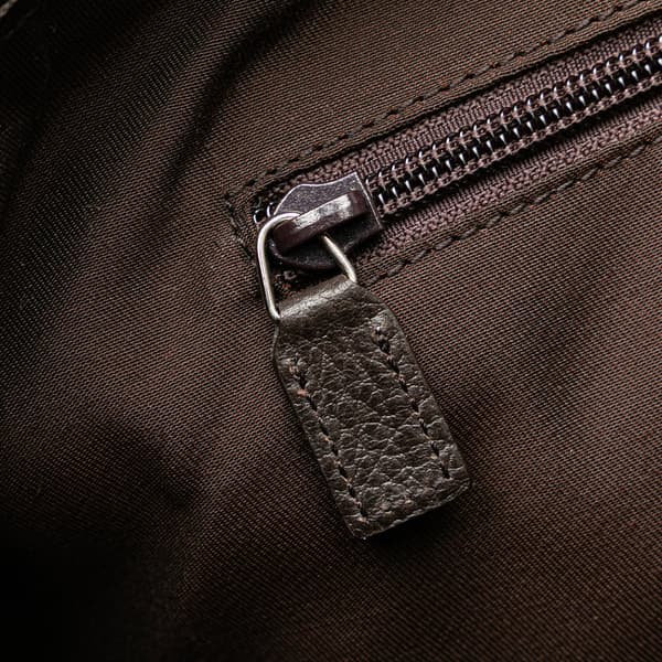 Pre-owned Gucci XL GG Nylon Travel Bag Brown