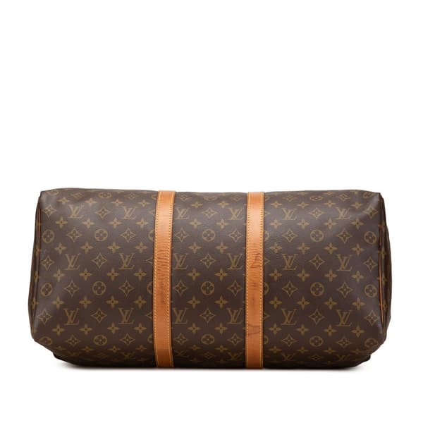 Pre-owned Louis Vuitton Monogram Keepall 50 Brown