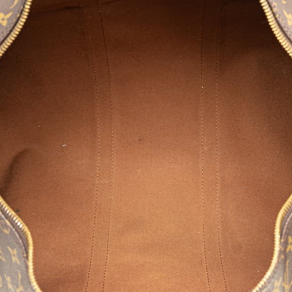 Pre-owned Louis Vuitton Monogram Keepall 50 Brown