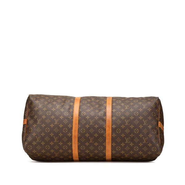 Pre-owned Louis Vuitton Monogram Keepall Bandouliere 60 Brown