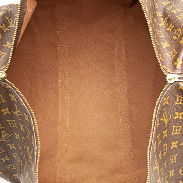 Pre-owned Louis Vuitton Monogram Keepall Bandouliere 60 Brown