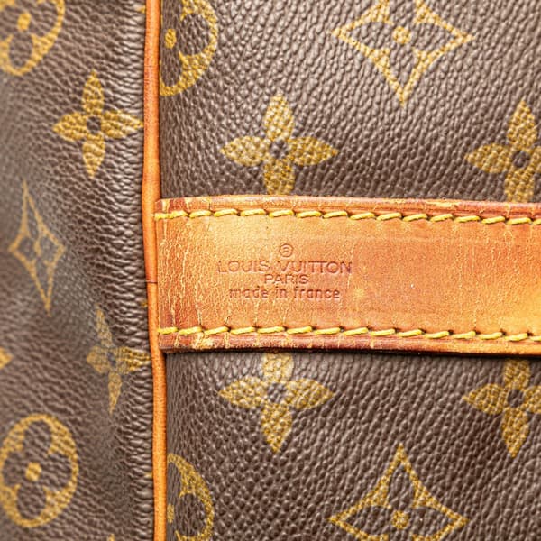 Pre-owned Louis Vuitton Monogram Keepall Bandouliere 60 Brown