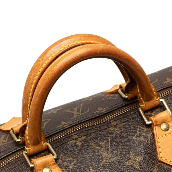 Pre-owned Louis Vuitton Monogram Speedy 40 Brown