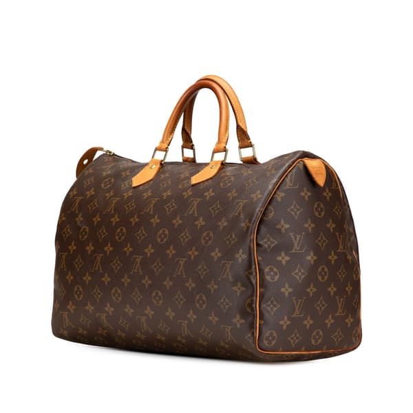 Pre-owned Louis Vuitton Monogram Speedy 40 Brown