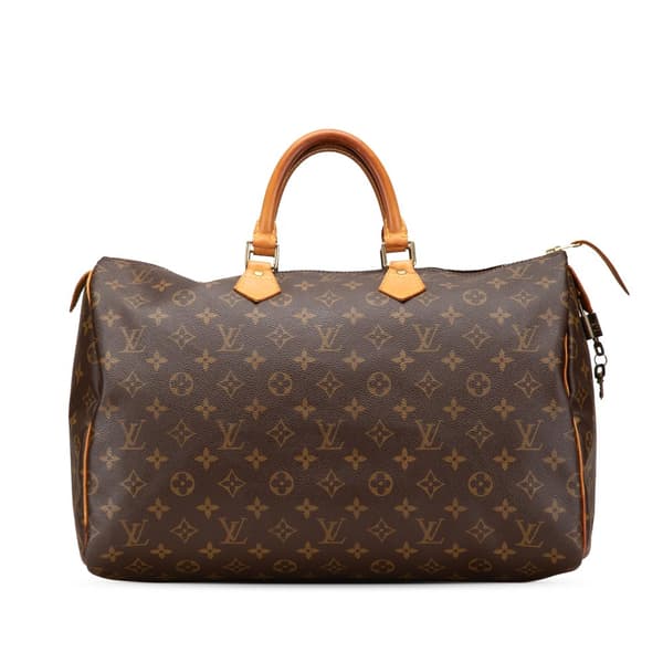 Pre-owned Louis Vuitton Monogram Speedy 40 Brown