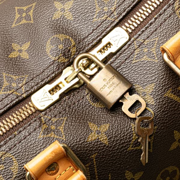 Pre-owned Louis Vuitton Monogram Keepall 45 Brown