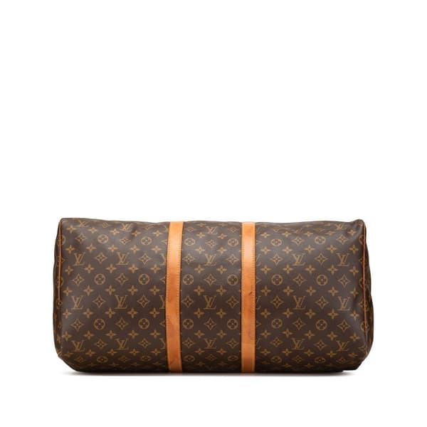 Pre-owned Louis Vuitton Monogram Keepall 55 Brown