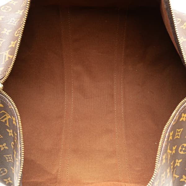 Pre-owned Louis Vuitton Monogram Keepall 55 Brown