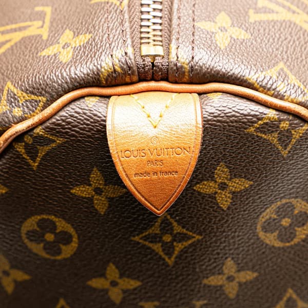 Pre-owned Louis Vuitton Monogram Keepall 55 Brown