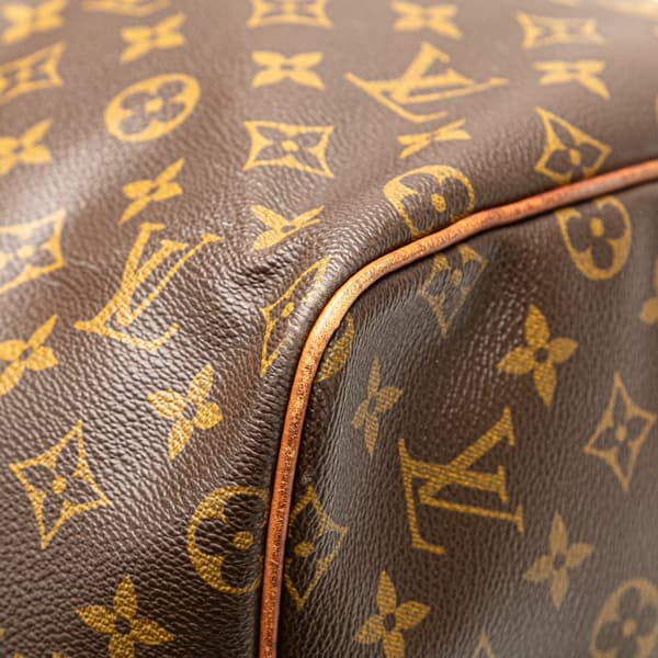 Pre-owned Louis Vuitton Monogram Keepall 55 Brown