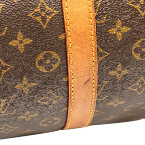 Pre-owned Louis Vuitton Monogram Keepall 55 Brown